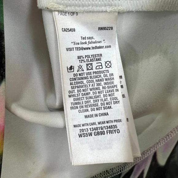 Ted Baker London Green Floral Sheath Dress $385 - Picture 12 of 13